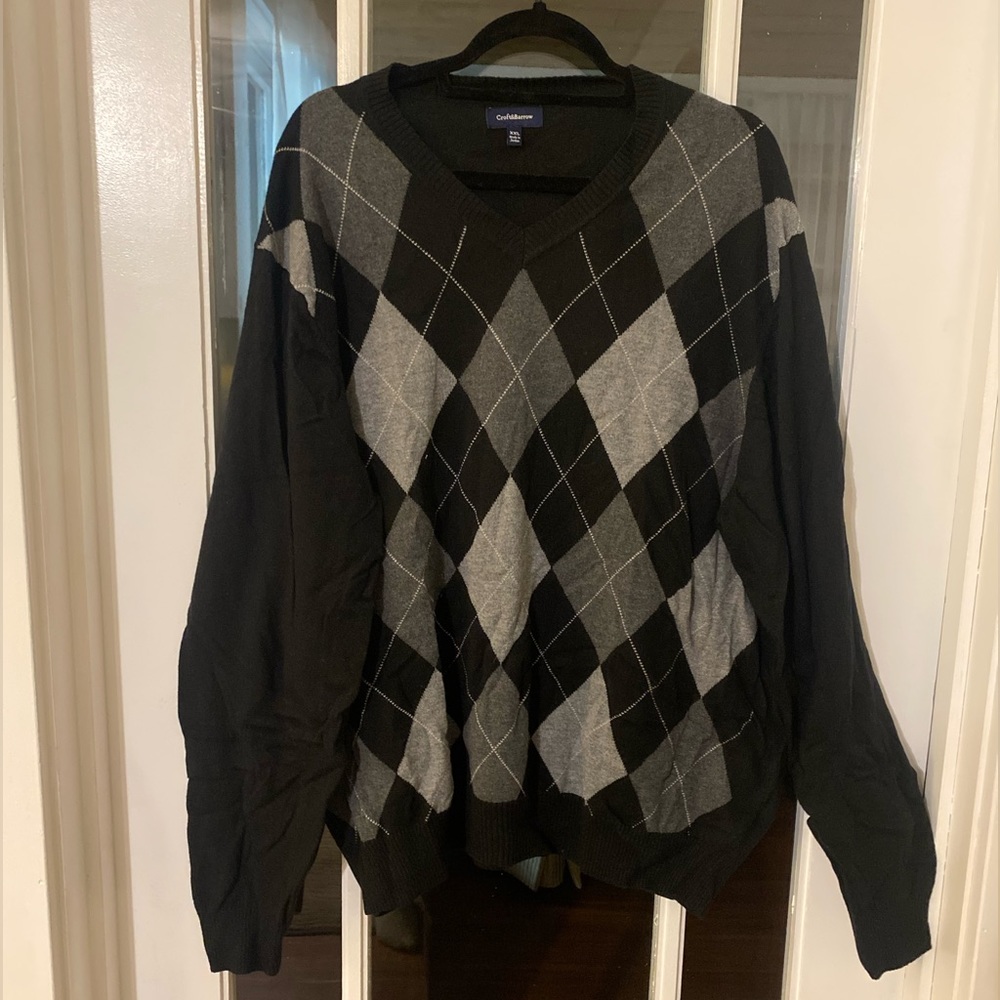 Men’s Big & Tall Argyle Sweater